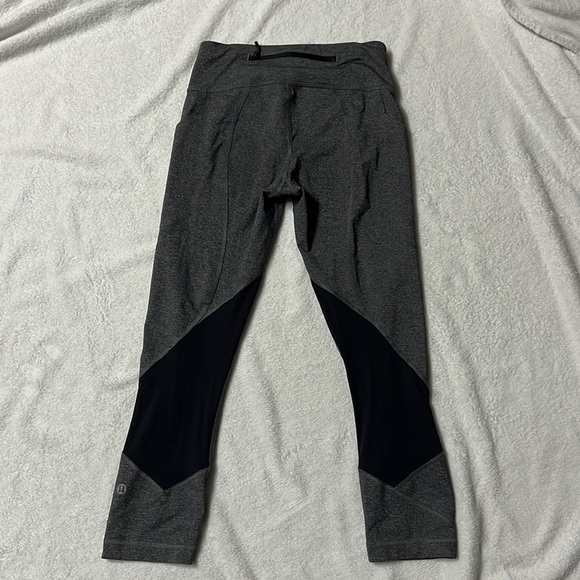 Grey and black Lululemon Capris - Picture 2 of 10